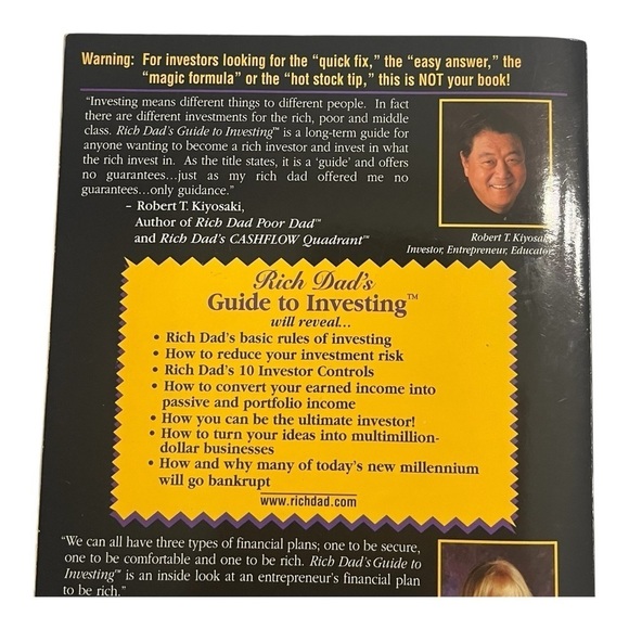 Book “Rich dad’s guide to investing” by Robert Kiyosaki 
Slightly used - Picture 3 of 9